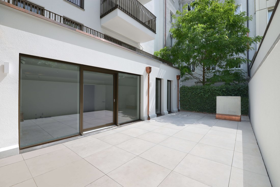 Apartment House By The English Garden In Munich, Bavaria, Germany For