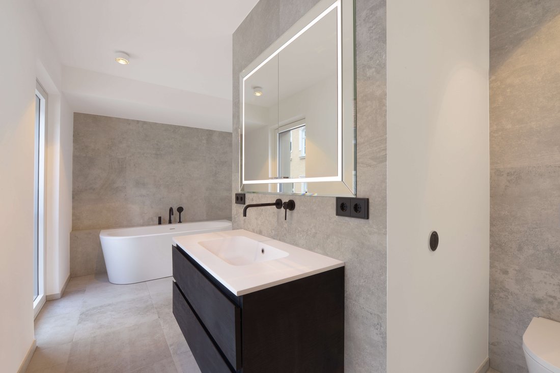 Apartment House By The English Garden In Munich, Bavaria, Germany For