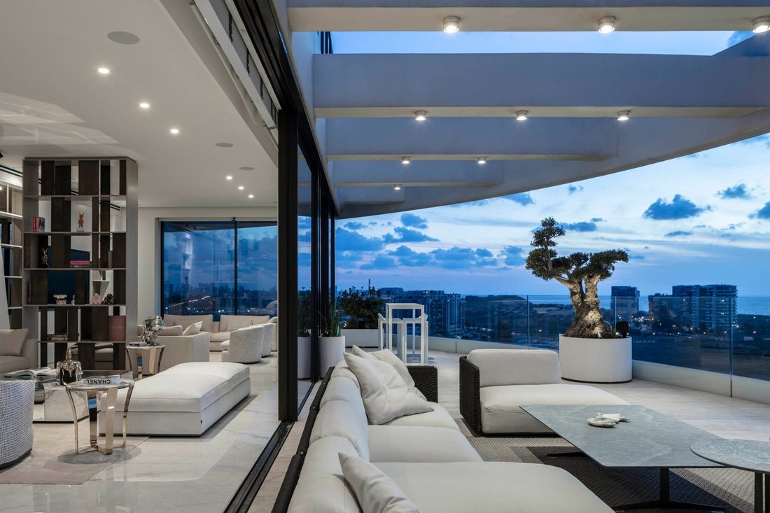 Image showcasing Spectacular Penthouse Duplex With A In Tel Aviv Yafo, Tel Aviv District ...