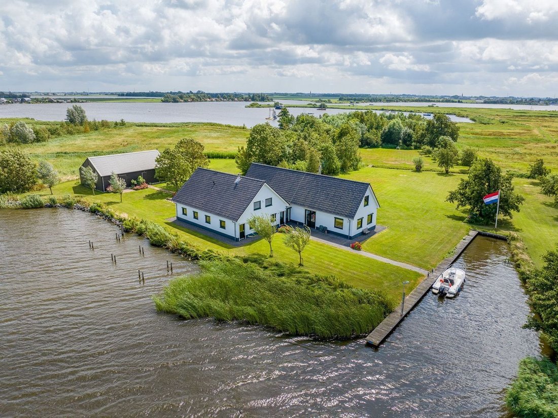 Your Own Unique Island, With Villa In In In Warmond, South Holland