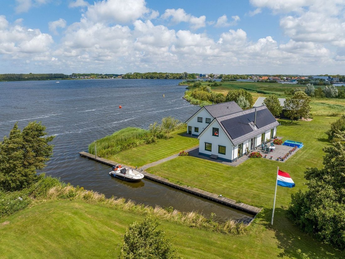 Your Own Unique Island, With Villa In In In Warmond, South Holland