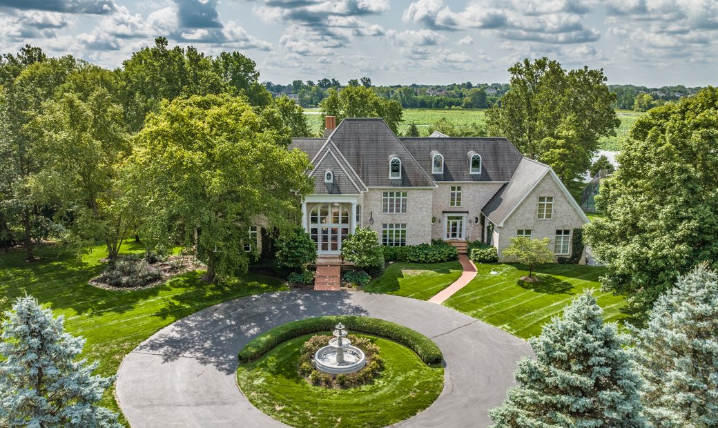 Exquisite Gated Estate On Geist Reservoir In Fortville, Indiana, United