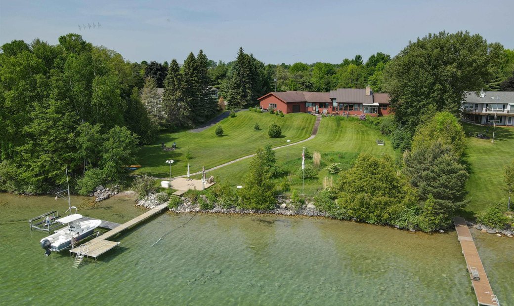 Private Elk Lake Waterfront With In Williamsburg, Michigan, United