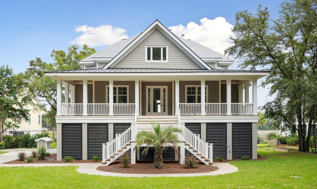 New Low Country Home On Deep Water In Awendaw, South Carolina, United