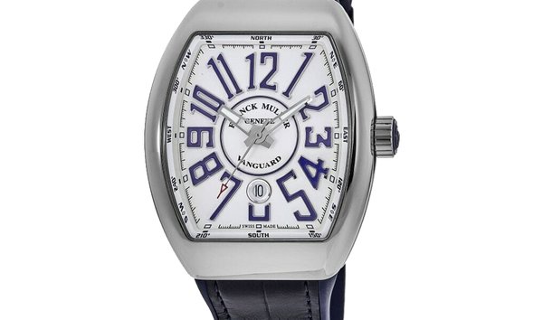 Franck Muller Vanguard V 45 SC DT AC BU Automatic Steel White Dial Men's Watch (13230208)