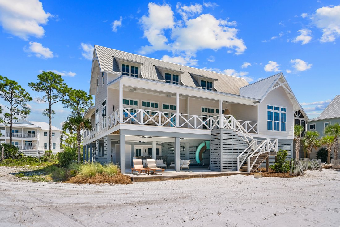 Custom Bayfront Home With Private Beach In Port St. Joe, Florida