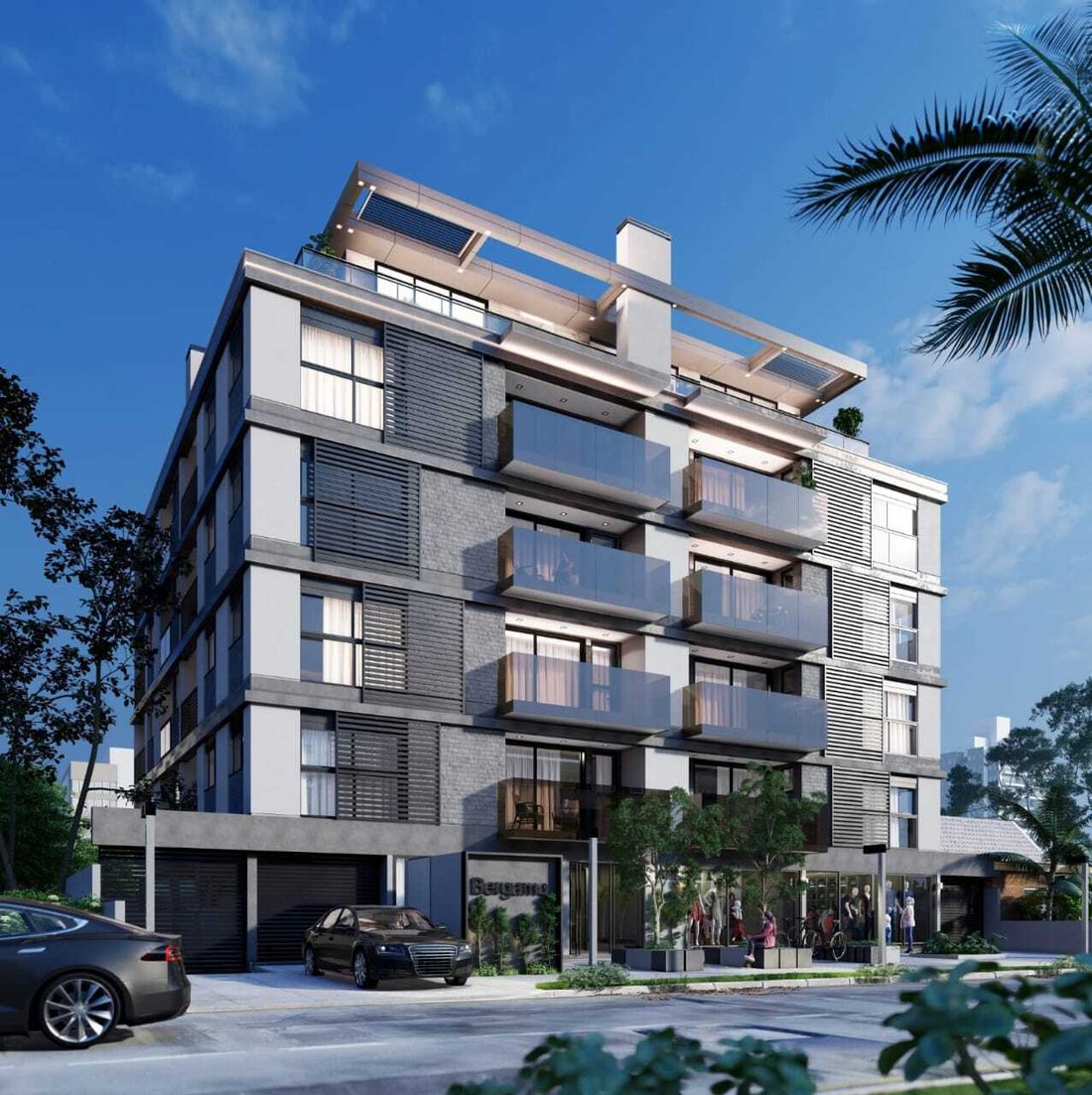 Ocean View From The Pool In In Florianópolis, State Of Santa Catarina