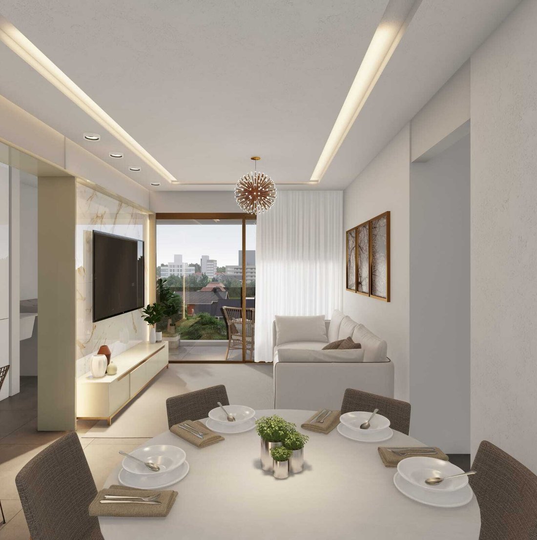 Ocean View From The Pool In In Florianópolis, State Of Santa Catarina