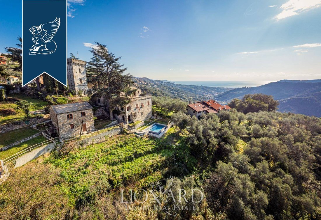 A Crown of Stone & Sea: Liguria’s Timeless Castle Retreat Above Chiavari