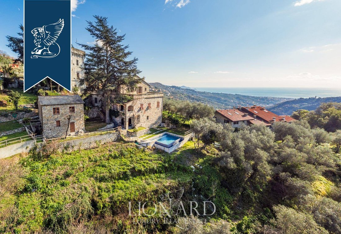 A Crown of Stone & Sea: Liguria’s Timeless Castle Retreat Above Chiavari