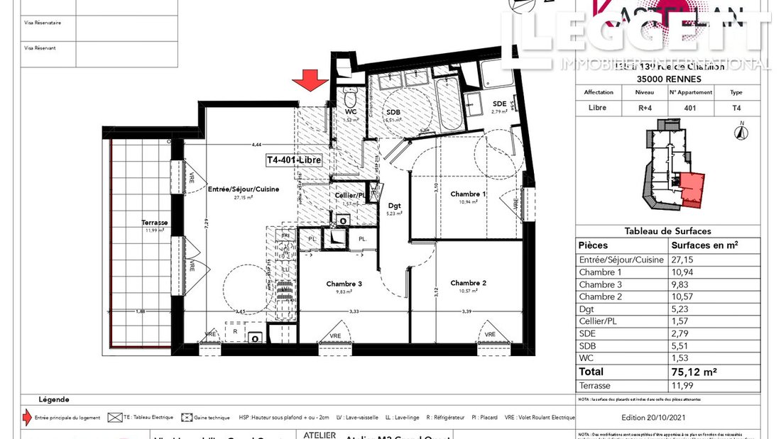 Apartment in Centre, Rennes, France 5 - 12405337