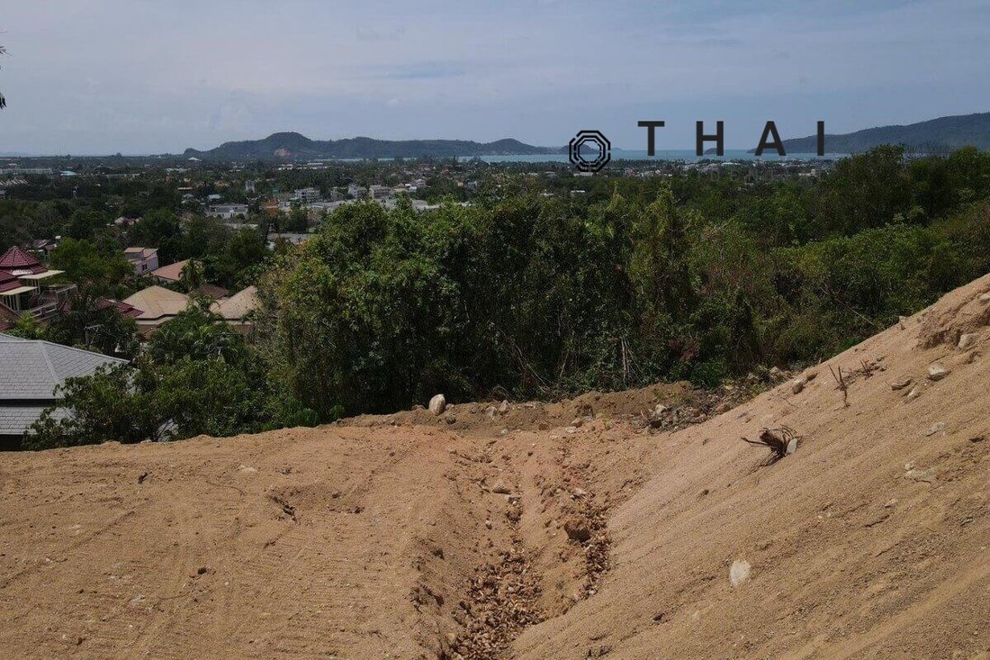 3,204 Sqm Stunning Sea View Land Plot for Sale by Owner 10 Minutes to BCIS in Chalong, Phuket