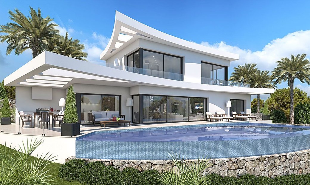 Modern New Build Villa With Sea View For In Pego, Valencian Community ...