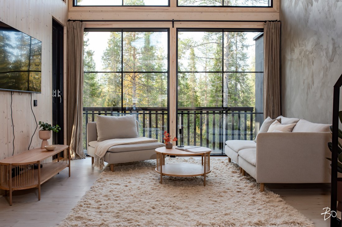 Modern Elegance Meets Nature's Embrace In This In Kittilä, Lapland