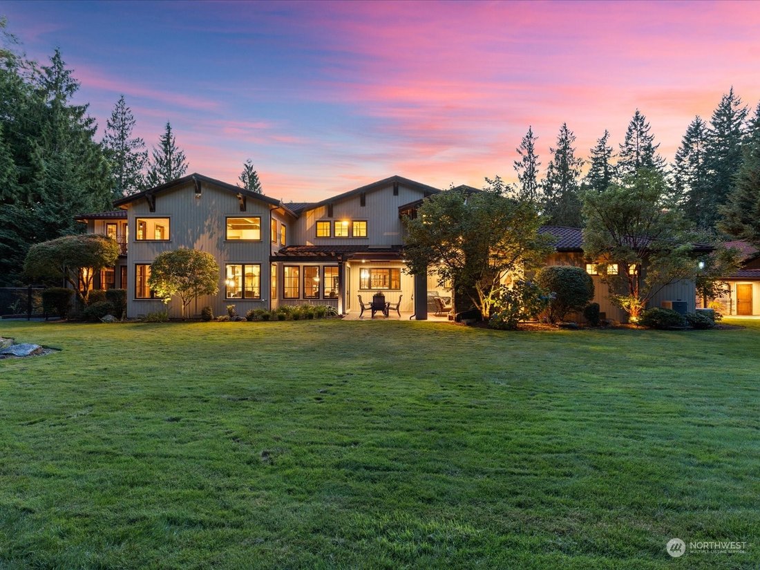 Custom Tuscan Home In Exclusive Gated In Carnation, Washington, United