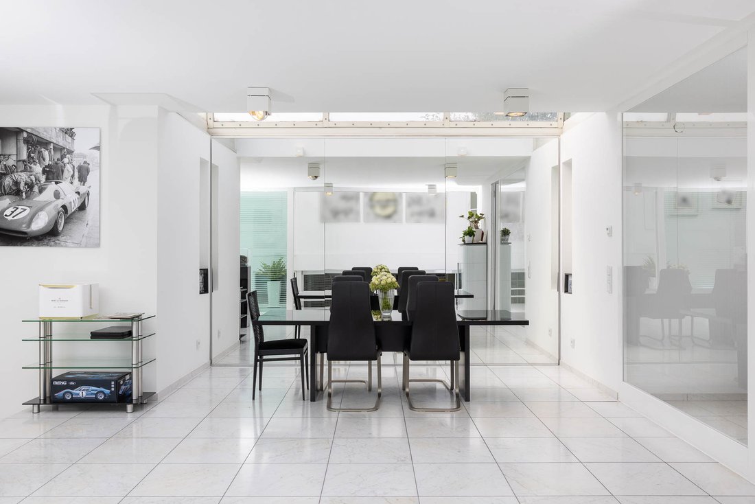 Architect House Flooded With In Langenfeld, North Rhine Westphalia