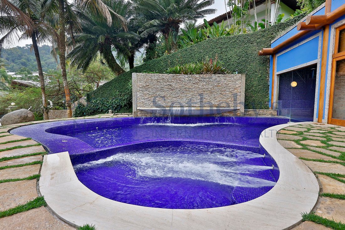 Waterfront House With A In Angra Dos Reis, State Of Rio De Janeiro