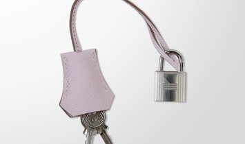 HERMÈS Birkin Sellier 25 Epsom Leather Handbag - Mauve Pale with Palladium Hardware