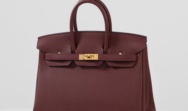 Hermes Birkin Bag Togo Leather Gold Hardware In Burgundy