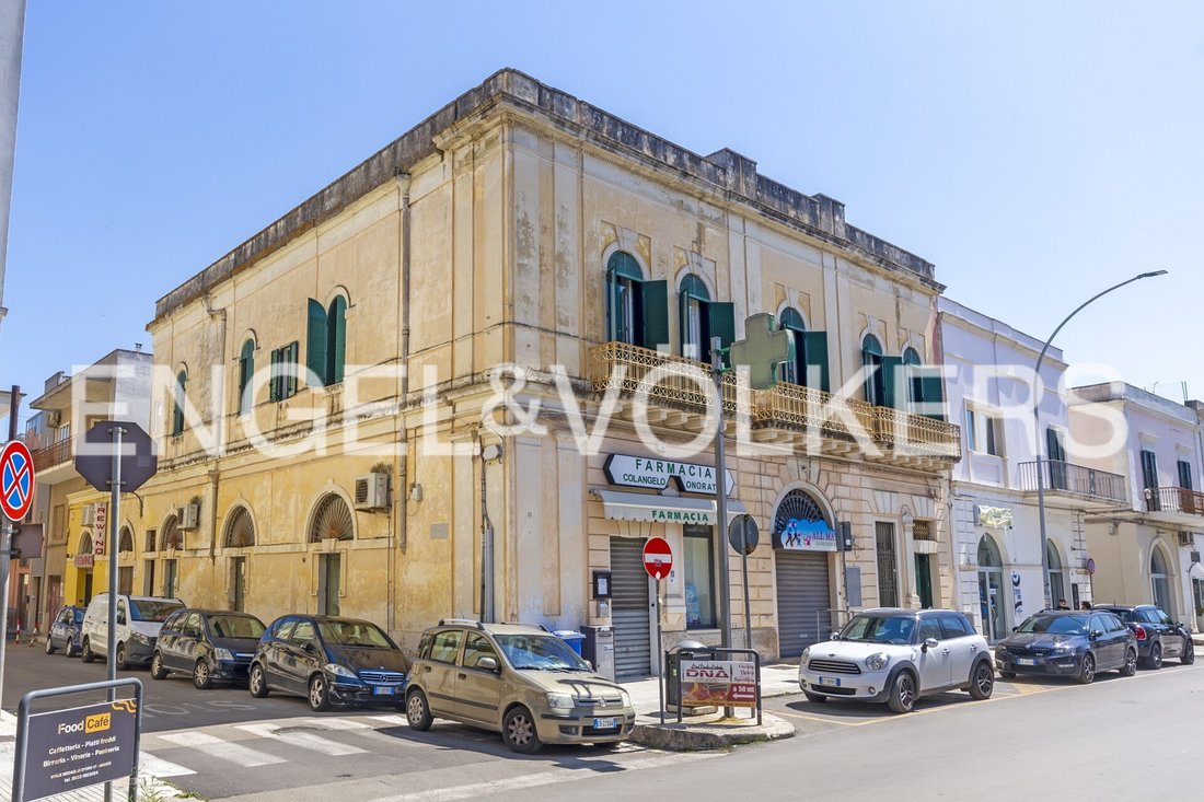 A Stately Building At The Gates Of The Historic Center In Nardò, Apulia