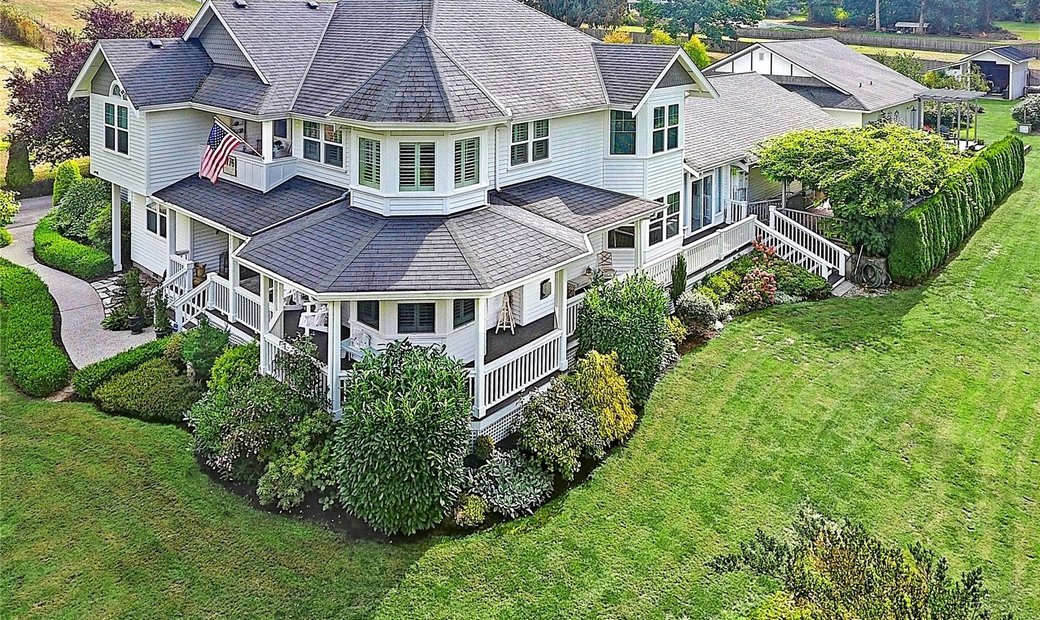 Acreage Retreat With Grand Custom Home In Stanwood, Washington, United