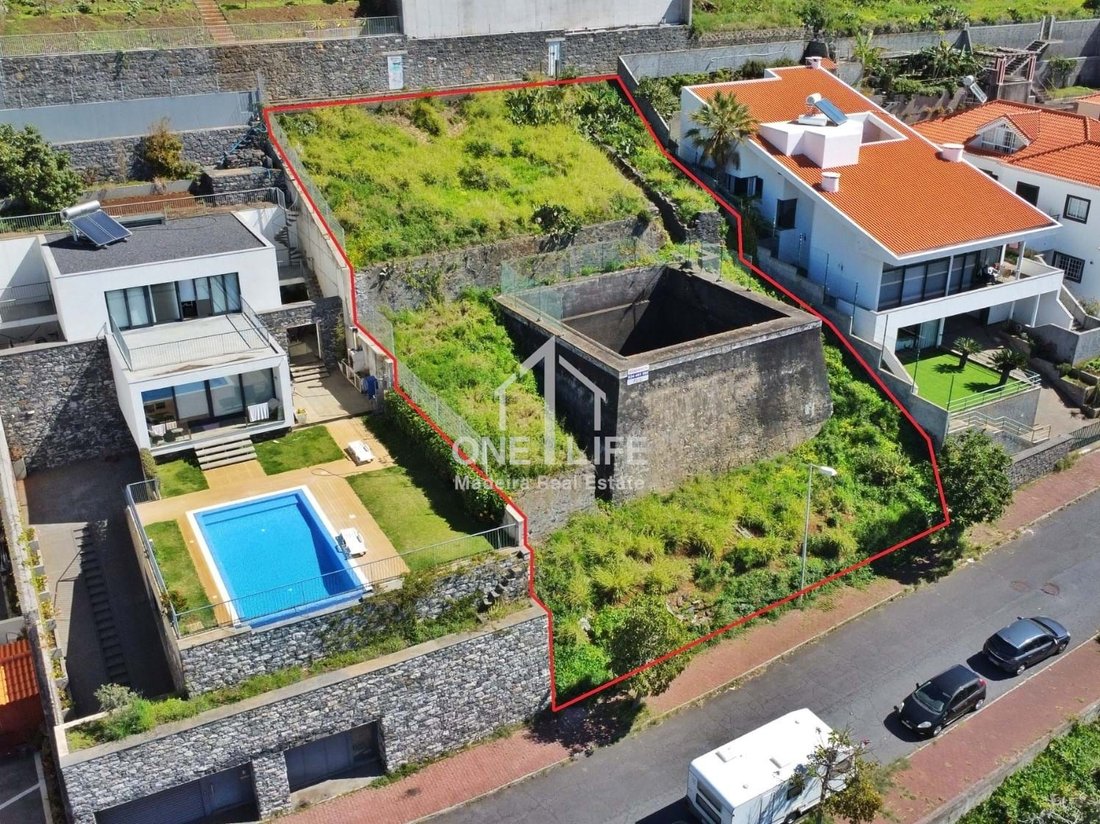 Land 884m2 With Sea View For Luxury Villa, Ajuda, In Funchal, Madeira, Portugal For Sale (13396771)