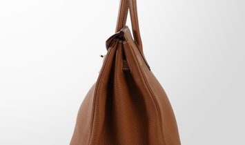 HERMÈS Birkin 35 Togo Leather Handbag - Gold with Gold Hardware