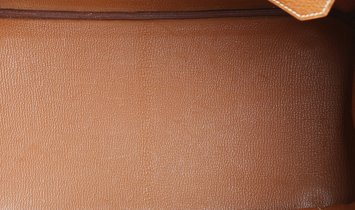 HERMÈS Birkin 35 Togo Leather Handbag - Gold with Gold Hardware