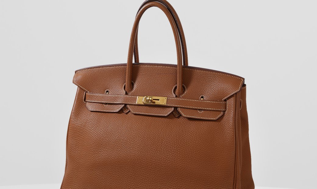 HERMÈS Birkin 35 Togo Leather Handbag - Gold with Gold Hardware