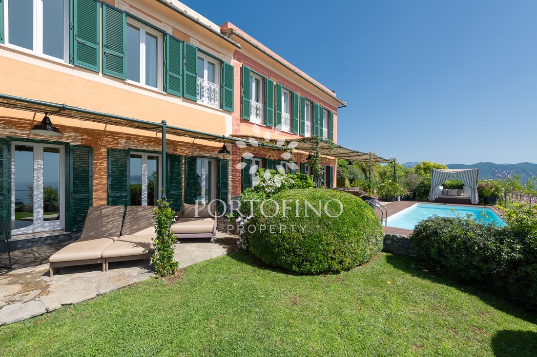 Wonderful Villa Overlooking Portofino In Portofino, Liguria, Italy For