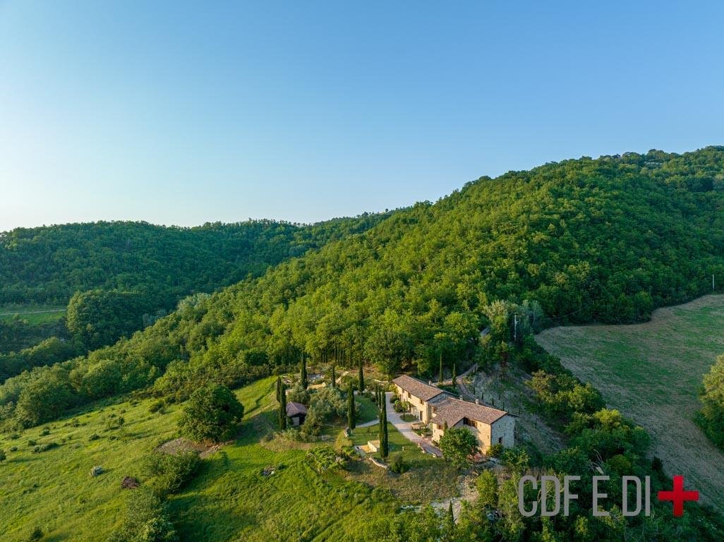 The Tiny Village Of S.Maria D.F. Two Houses And A In Gubbio, Umbria