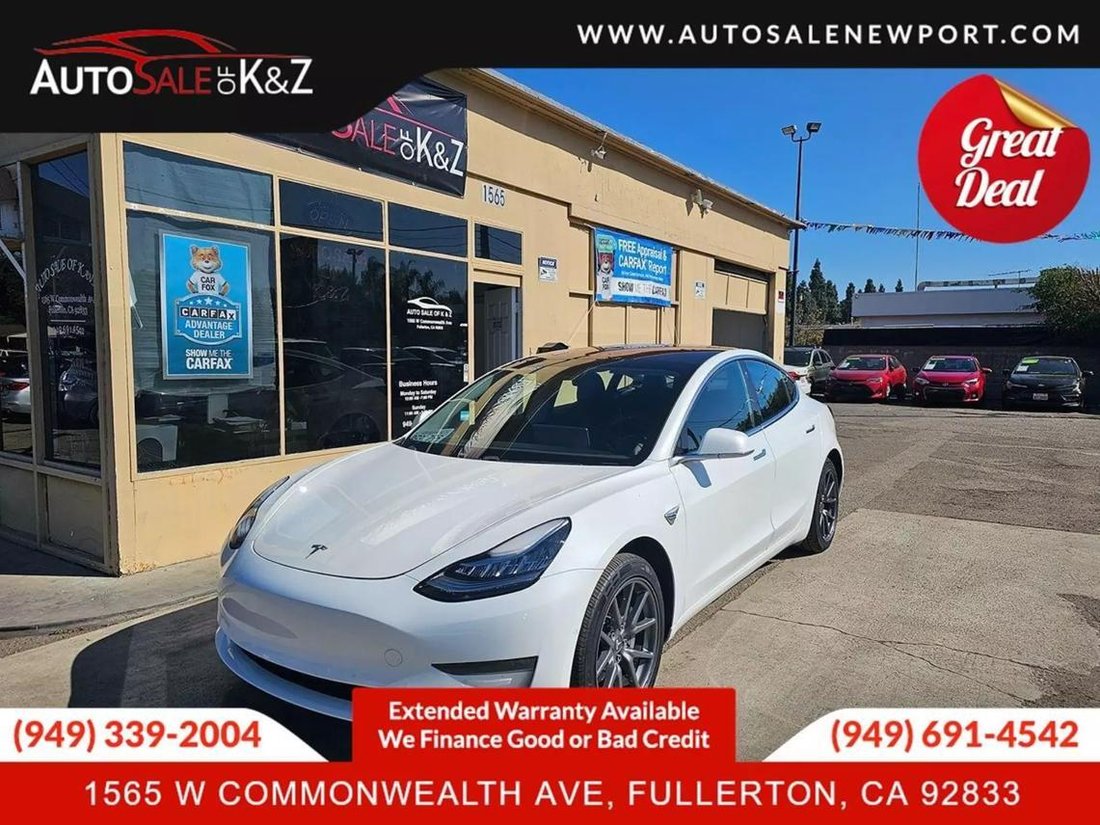 2018 Tesla Model 3 In Fullerton, Ca, United States For Sale (13399519)