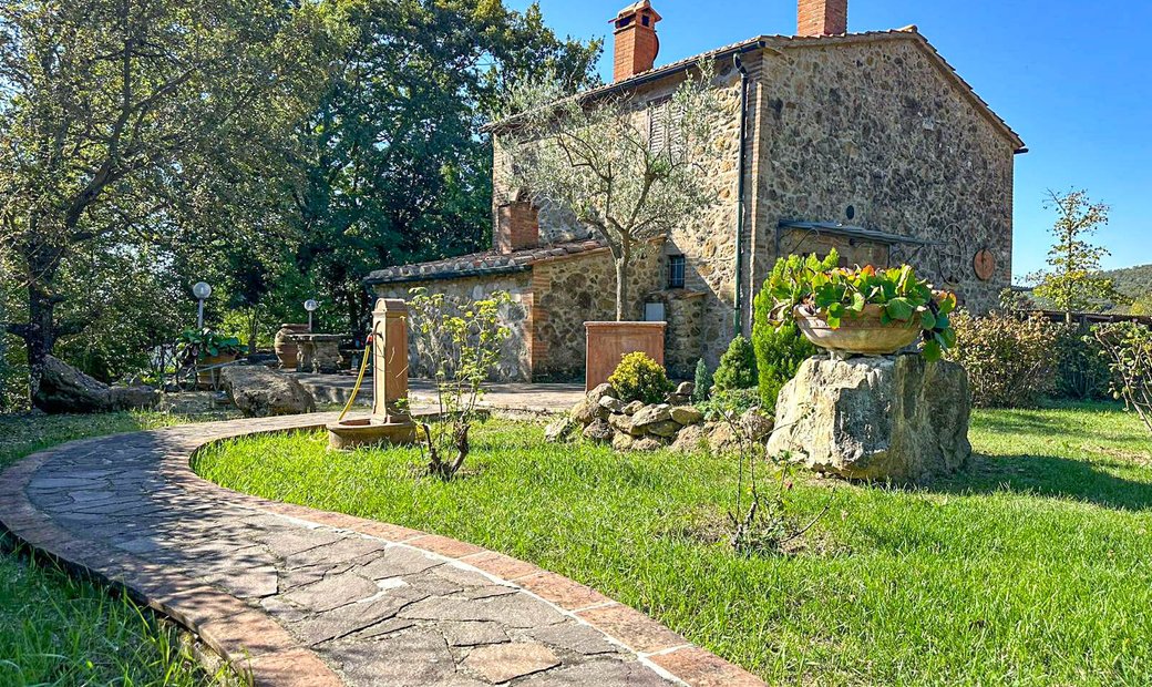 Farmhouse With Stunning Panoramic Views, Private In Serrazzano, Tuscany ...