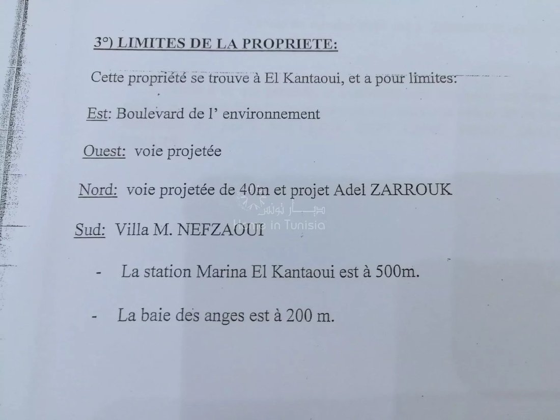 Sale Building Land El Kantaoui In Hammam Sousse, Sousse, Tunisia For