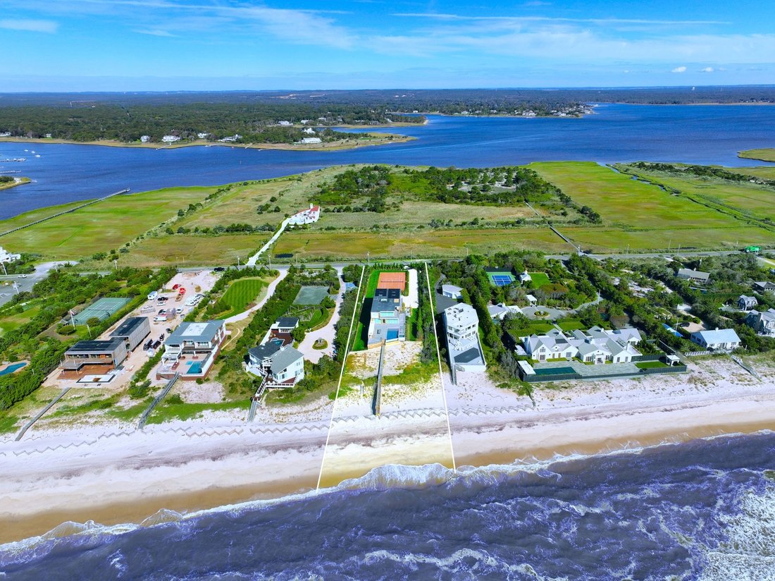 Immaculate New 3 Level Oceanfront Dans Quogue, état De New York, états