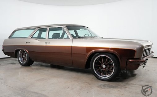 1966 CHEVROLET BEL AIR WAGON  454 V-8  700R4  DAKOTA DASH  COILOVERS  BLUETOOTH! in Chatsworth, United States 1