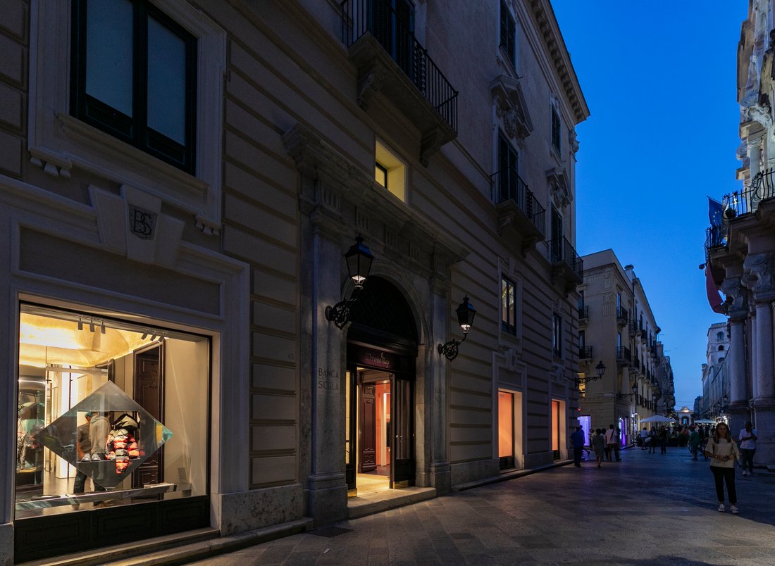 Historical Building In The Hearth Of Trapani In Trapani, Sicily, Italy