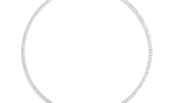 11.82 Carat Prong-Set Diamond Riviera Necklace (13462241)
