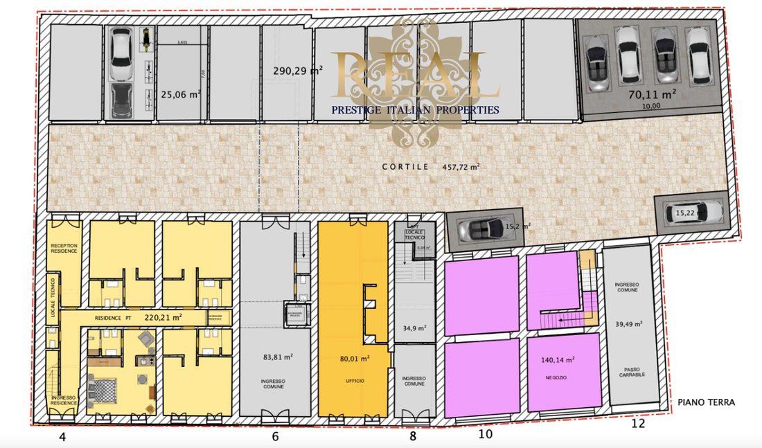 The Real Estate Complex In The Center Of In Ravenna, Emilia Romagna