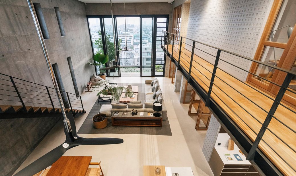 Warehouse Loft Style Space - livethehalllofts.com - Industrial Loft Style Penthouse Condo