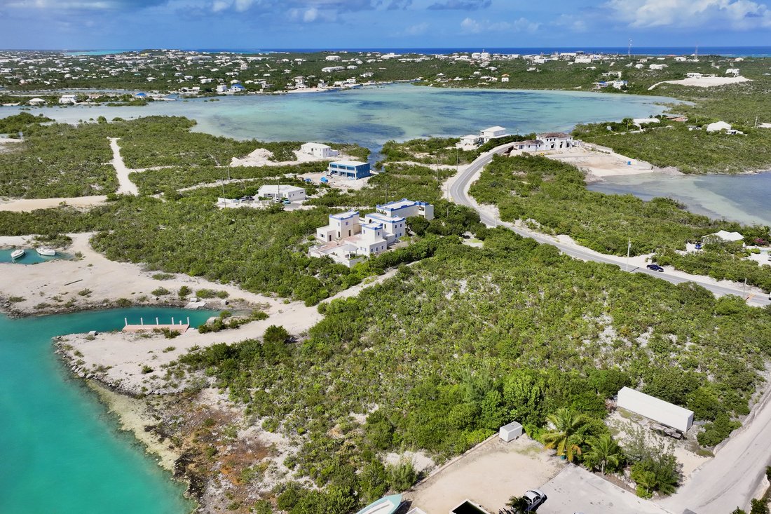 Canal In Road Settlement, Caicos Islands, Turks And Caicos