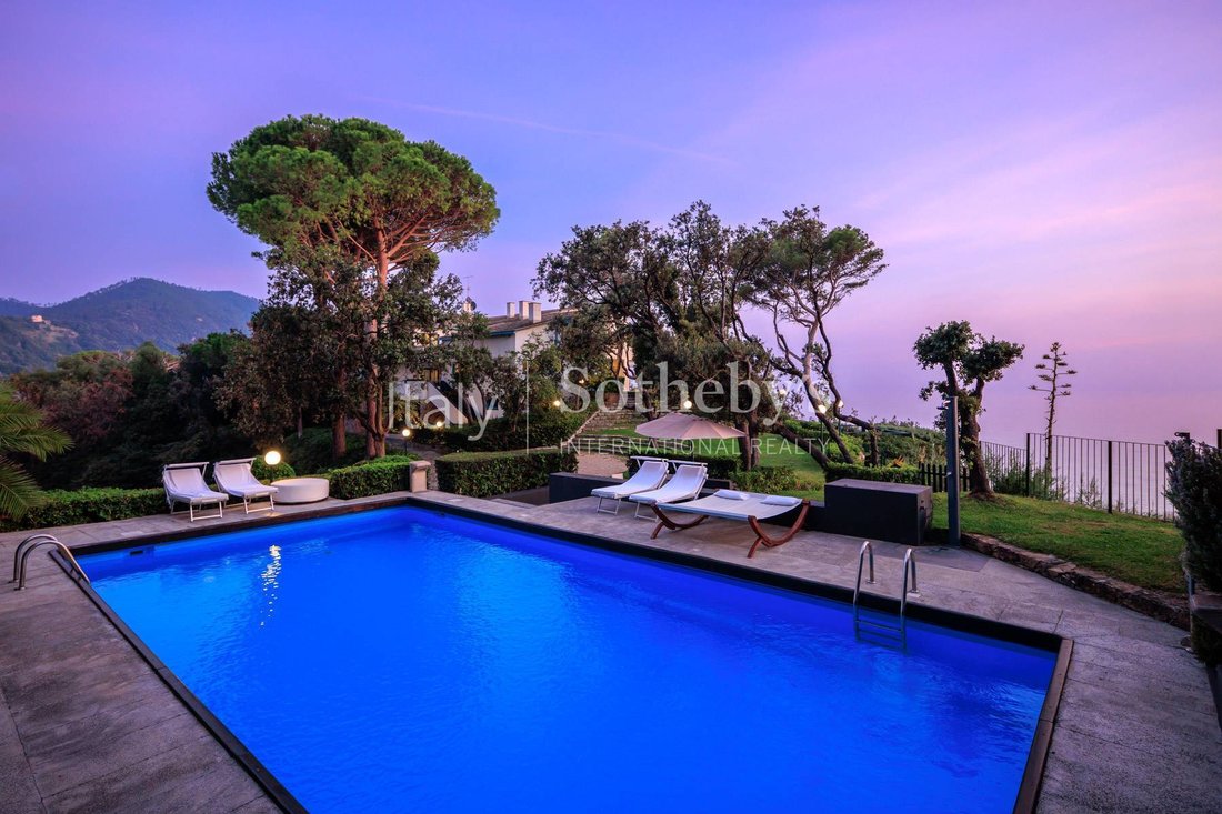 An Architectural Masterpiece Overlooking The In Sestri Levante, Liguria