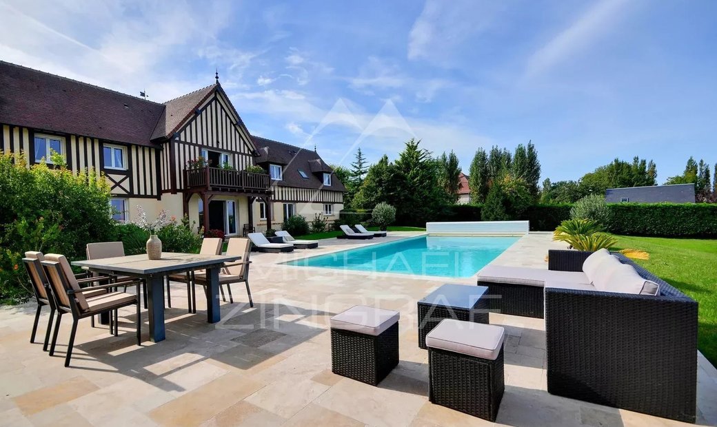 Property With Swimming Pool In Deauville, Normandy, France For Sale