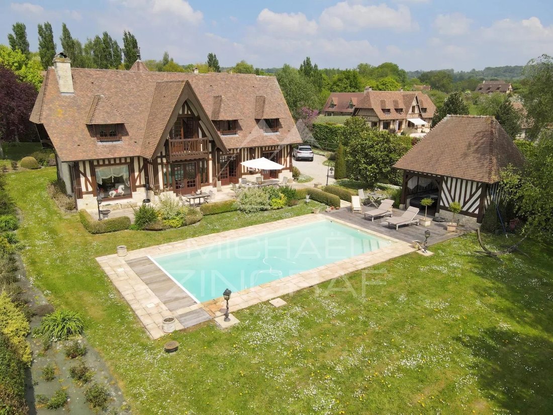 Lebas House With Swimming Pool In The Heart Of A In Cabourg, Normandy