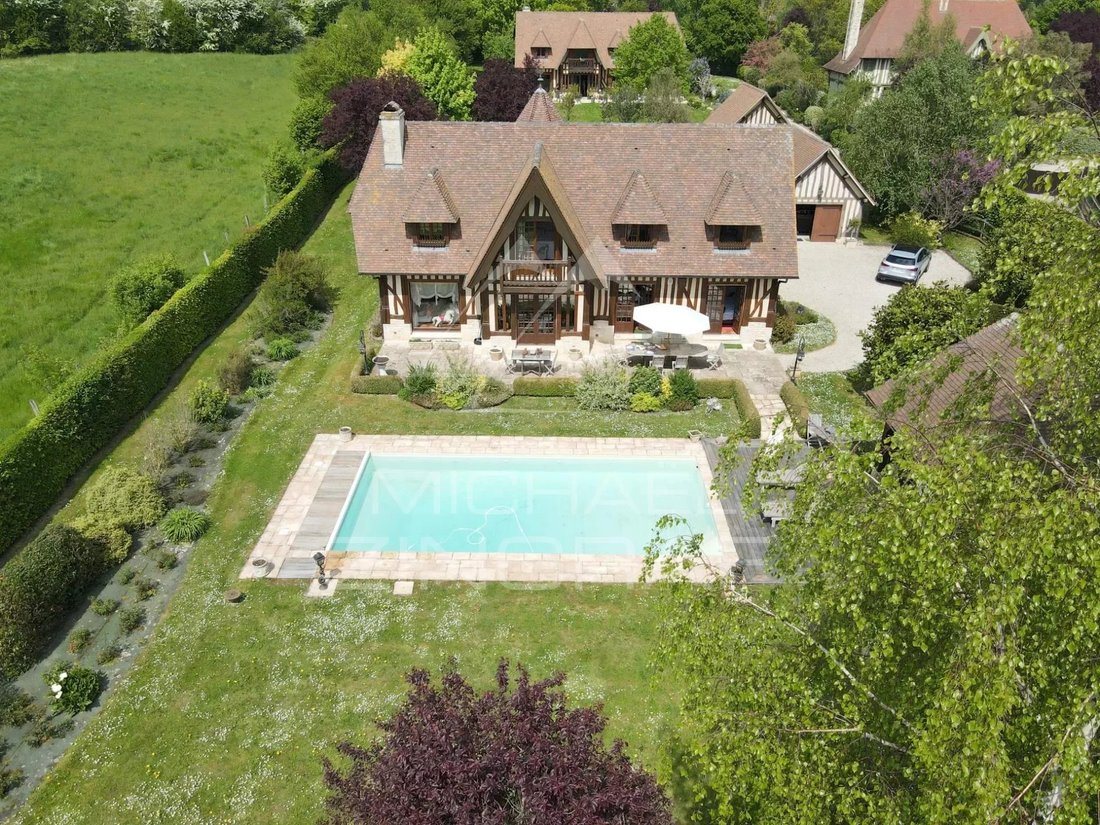 Lebas House With Swimming Pool In The Heart Of A In Cabourg, Normandy