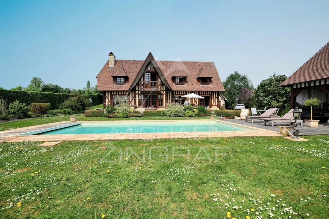 Lebas House With Swimming Pool In The Heart Of A In Cabourg, Normandy