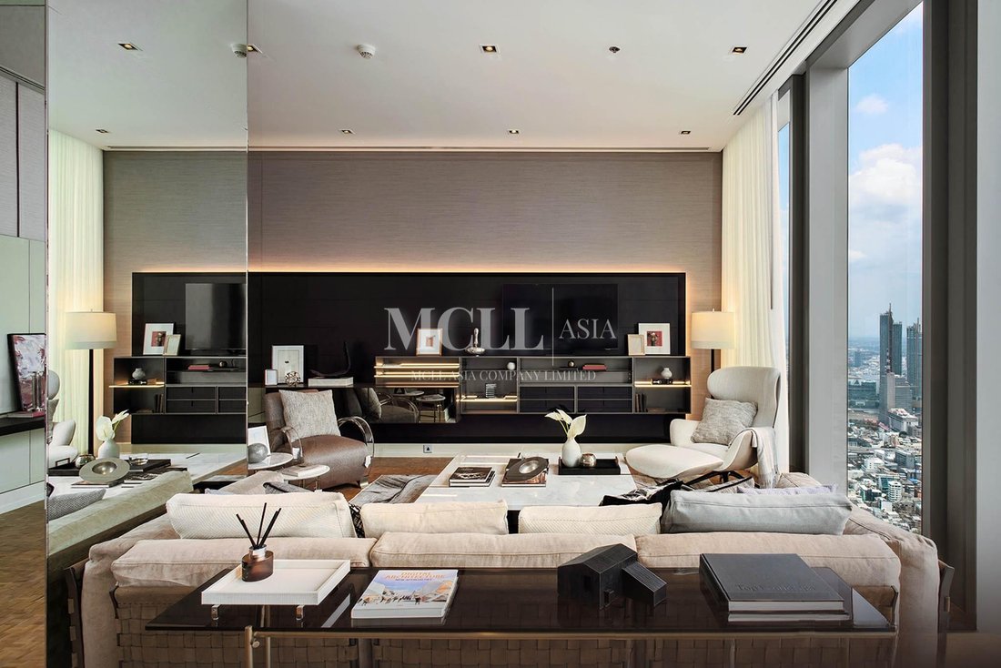 The Ritz Carlton 3+1 Bedroom Sky Residence Penthouse Unit Furnished and Decorated from Arkitectura