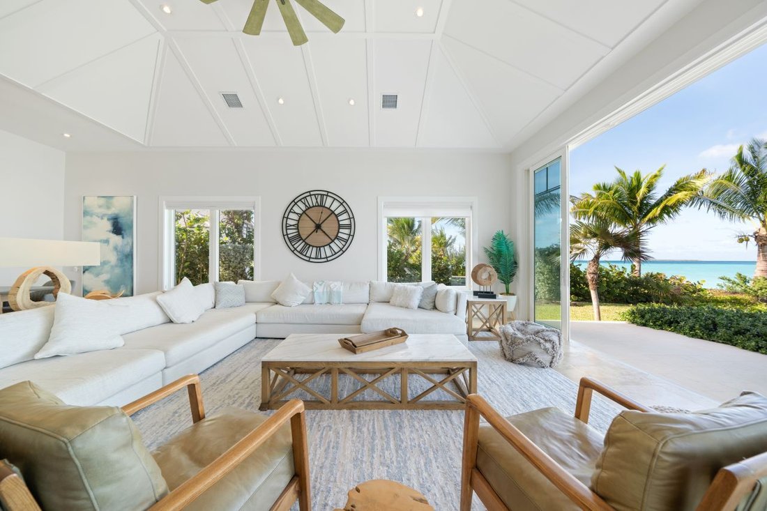 Exuma Beach Front Home In Town, Exuma, The Bahamas For Sale