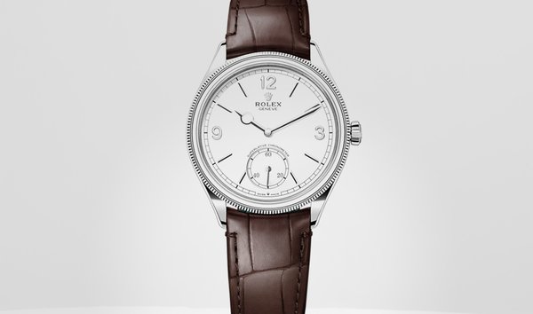 Rolex Perpetual 1908 M52509-0006 alligator leather strap 39 mm 18 kt white gold (13529883)
