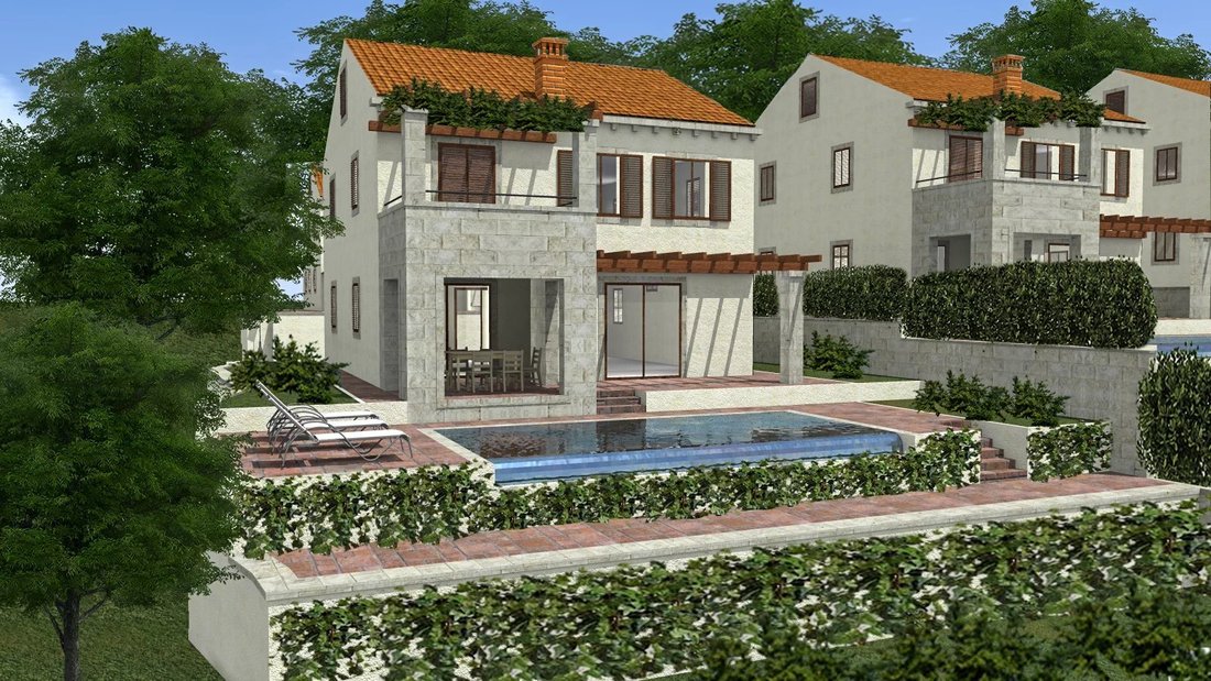 Land Plot With Building Permit For 8 Detached Houses In Dubrovnik